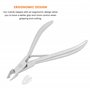 aashta® coupe cuticule, pince cuticules en acier inoxydable pour usage professionnel et domestique long 10cm tip 5mm