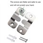 MZMing 10 Paires [20 pack] Support de Montage Dissimulé Embarqué Interverrouillage Pendaison Boucle Quincaillerie Murale en Acie