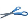 WONDAY Ciseaux Scolaire Inox Lame Graduée Anneaux Moulés Bout Rond 13 cm Coloris Aléatoire
