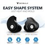 Decibullz Filtres de bouchons d'oreille moulés sur mesure haute fidélité (Hi-Fi) pour concerts et événements (noir)