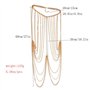 Amorar Dames Chaîne du Corps Or Bijoux De Corps Collier Soutien-Gorge Bikini Parti Chaîne Multicouche Long Poitrine Chaîne Plage