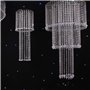 JaneYi 100 Pièces 14mm Perles de Verre Cristal Octogonales et 11 mm Bagues en Acier Inoxydable - avec 6 Mini-Crochets - pour Bri