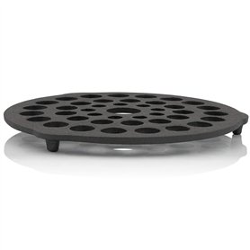 BBQ-Toro Insert de four néerlandais | Broyeur tripode | Ø 20 cm - rond | Grille d'empilage en fonte | Trépied pour dutch oven