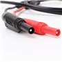 Câble coaxial P1204 BNC mâle vers fiche banane de sécurité, câble de test pour oscilloscope (100 cm)