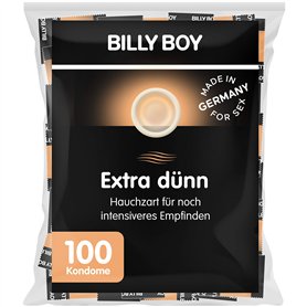 Billy Boy Lot de 100 préservatifs extra fins pour une sensation encore plus intense Fabriqué en Allemagne
