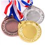 Swpeet Lot de 15 médailles de récompense en métal avec ruban de cou, style olympique, 5,1 cm