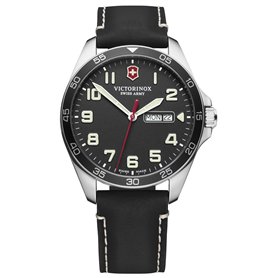 Victorinox Field Watch Montre Homme Analogique Quartz avec Bracelet Cuir V241846
