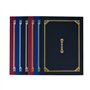 TOYANDONA Lot de 4 porte-certificats pour diplômes A4 Bleu marine 30,5 x 22,5 cm
