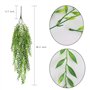 HUAESIN 2pcs Lierre Artificiel Guirlande 94cm Plante Artificielle Exterieur Fausse Plante Grimpante Vert Decoration pour Jardin