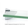 Nuzamas Lot de 10 pinces en verre pour étagère en bois/verre, support en bois en forme de bouche de poisson, serrage réglable de