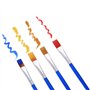 100 Pièces Petits Pinceaux Plats Pinceaux Art Pinceau à Dessus Plat pour Fournitures Scolaires Bureau Maison
