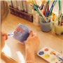 100 Pièces Petits Pinceaux Plats Pinceaux Art Pinceau à Dessus Plat pour Fournitures Scolaires Bureau Maison