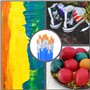 100 Pièces Petits Pinceaux Plats Pinceaux Art Pinceau à Dessus Plat pour Fournitures Scolaires Bureau Maison