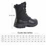 IODSON Bottes de Militaires travail tactiques Hommes légères rangers de Randonnée moto combat montante bottines cuir Avec fermet