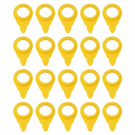 The Lord of the Tools Lot de 20pcs Indicateurs d'écrou de Roue Jaunes de 19mm écrou de Boulon de Roue Goujon Indicateur de Point The Lord of the Tools Lot de 20pcs Indicateurs d'écrou de Roue Jaunes de 19mm écrou de Boulon de Roue Goujon Indicateur de Point