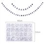 PHOGARY 1280pcs Lettre et Chiffre Perles Rondes, Perles Blanches Alphabet Noir A-Z et Nombre 0-9" Kit Assorti Acrylique pour la 