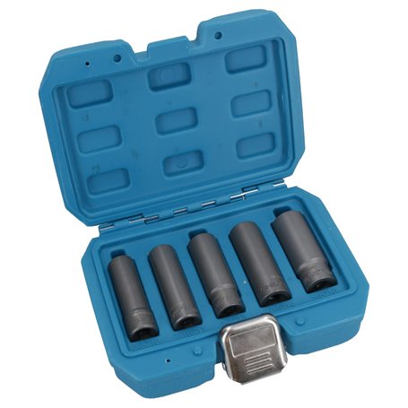 Dissolvant de douille d'extracteur d'ecrou de boulon profond de 5pc 3/8 "