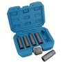 Dissolvant de douille d'extracteur d'ecrou de boulon profond de 5pc 3/8 "