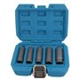 Dissolvant de douille d'extracteur d'ecrou de boulon profond de 5pc 3/8 "