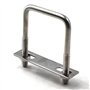 Lot de 2 boulons en U carrés M8 x 45 x 110 mm en acier inoxydable 304