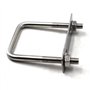 Lot de 2 boulons en U carrés M8 x 45 x 110 mm en acier inoxydable 304
