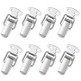 DECARETA 8 PCS Fermeture à Levier Loquet à Ressort avec Crochet Fermeture à Ressort en Acier Inoxydable pour Coffret