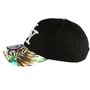 Casquette NY Bleue et Noire Fleurs Gili Baseball Fashion Tropic - Taille Unique - Bleu