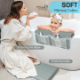 Agenouilloir de bain avec repose-coude, tapis antidérapant et support de coude pour le bain de bébé Tapis de bain avec sac de ra