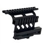 FOCUHUNTER Monture Tactique Double à Rails Creux en métal AK74 Montage sur Rail de Lunette latérale Support de Picatinny Double 