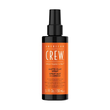 American Crew - Matte Clay Spray - Spray CheveuxTexturisant - Produit Coiffant à l'Argile - Produit Cheveux Tenue Moyenne - Faci