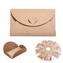 Lot de 50 enveloppes en papier kraft rétro faites à la main