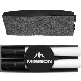 Mission Kit pour tableau blanc – Effaceur à sec avec marqueurs effaçables à sec