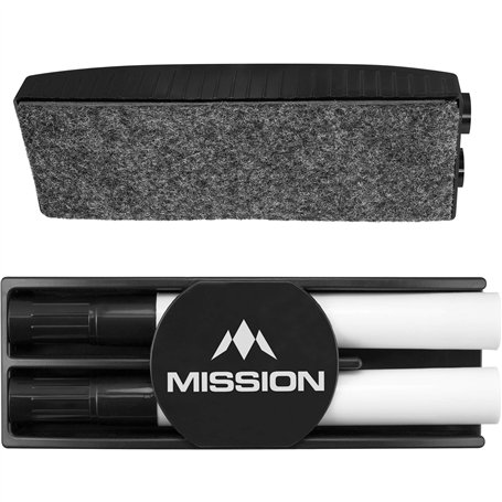 Mission Kit pour tableau blanc – Effaceur à sec avec marqueurs effaçables à sec