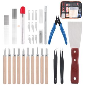 Rustark Kit d'accessoires pour imprimante 3D de 34 pièces - Aiguilles de nettoyage