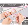 Set de pédicure avec pince, lime et cure-ongles 7 pièces Acier inoxydable pour le soin des mains et des pieds