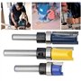 Gasea 3pcs 6.35mm Tige Flush Garniture Routeur Bit Avec Bas Roulement Fraise à Copier Fraise Pour Menuiserie-Lame de Coupe 11.9,