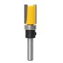 Gasea 3pcs 6.35mm Tige Flush Garniture Routeur Bit Avec Bas Roulement Fraise à Copier Fraise Pour Menuiserie-Lame de Coupe 11.9,