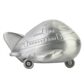 Tirelire de Forme d' Avion Tirelire en Alliage de Zinc de Stockage de Bureau Ornement Table Décoration Premium Cadeaux pour Enfa