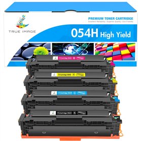 True Image Lot de 4 Cartouches de Toner de Rechange 054 054H pour imprimante Canon Color ImageCLASS MF644Cdw MF642Cdw LBP622Cdw