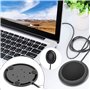 Estink USB pour PC, USB 360 ° Audio Vidéo Microphone Omnidirectionnel Ordinateur De Table De Conférence