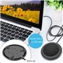 Estink USB pour PC, USB 360 ° Audio Vidéo Microphone Omnidirectionnel Ordinateur De Table De Conférence