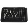 Set de coupe-ongles pour pédicure et manucure en acier inoxydable pour le soin des mains et des pieds avec étui