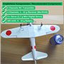 Mitsubishi A6M2 Zero Fighter Slow Flyer Kit pour modèle d'avion, échelle 1:30, envergure 400 mm, kit de Construction de modèle d