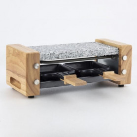 Raclette et pierre a cuire 2 personnes - HKoeNIG - Design bois 57,99 €