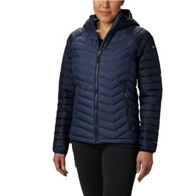 Columbia Powder Lite Hooded Jacket, Doudoune À Capuche Femme, Nocturnal/Dark Nocturnal, Taille S Columbia Powder Lite Hooded Jacket
