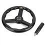 Volant à Main 250 * 25mm Volant à Tour à 3 Rayons en Bakelite Anti-Dérapant Noir avec Poignée pour Machine-Outil Roue à Main pou