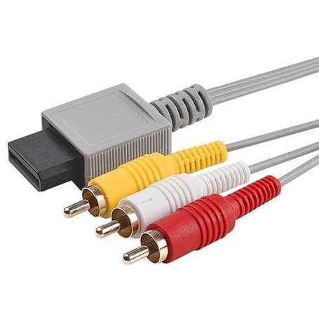 RUITROLIKER 6 pieds av câble Audio Vidéo RCA câble composite pour CONSOLE Wii