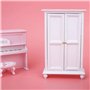 1:12 Miniature Armoire en Bois pour Maison de Poupées Fashionistas Dressing Accessoire pour Marionnette Jouet Educatif pour Enfa