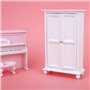 1:12 Miniature Armoire en Bois pour Maison de Poupées Fashionistas Dressing Accessoire pour Marionnette Jouet Educatif pour Enfa