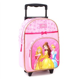 Disney Princesses Sac à Dos à roulettes pour Enfants - Rose